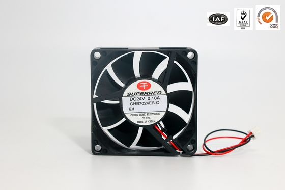플라스틱 PBT DC 냉각 Fan 45 CFM 높은 공기 흐름 25dBA 저소음