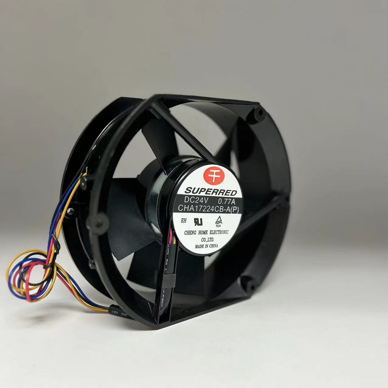120mm 12V DC 무브러시 냉각팬 17-3600 RPM 22-156CFM 기류 관례
