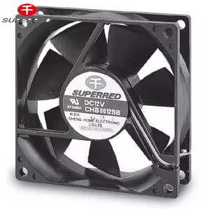 사용자 지정 150g DC 냉각 팬 볼 베어링 또는 수지 베어링 80x80x20 냉각 팬
