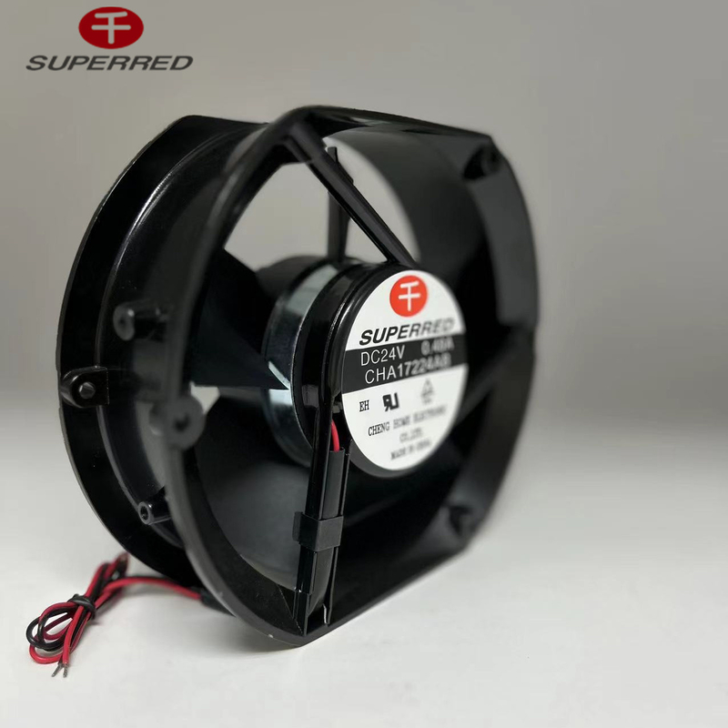 80x80x25mm CPU DC 팬 25dBA 저소음 플라스틱 PBT 물질 검은색